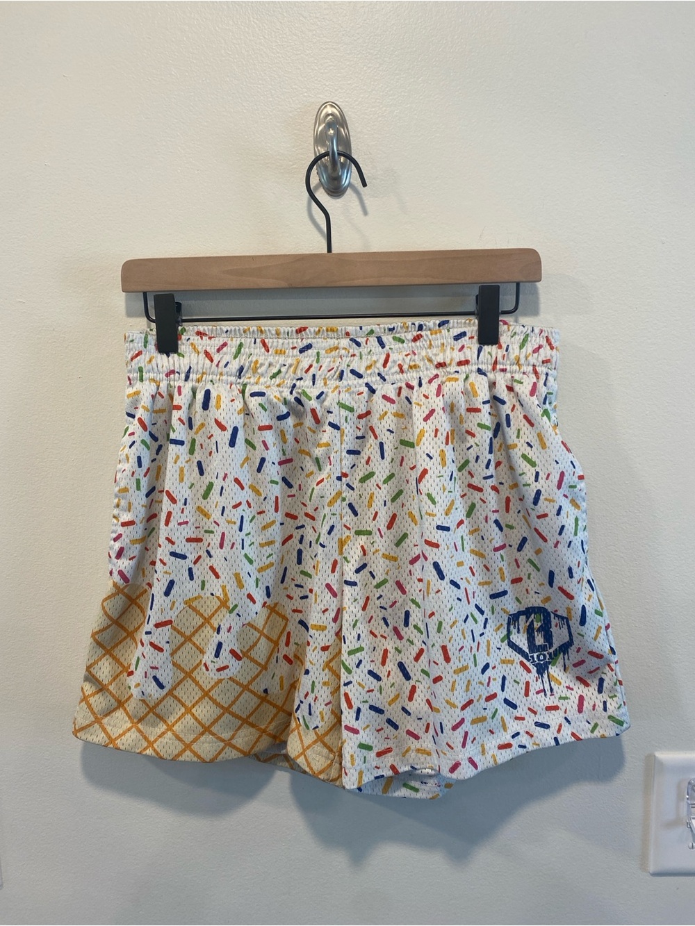 Baseball Lifestyle 101 Ice Cream Shorts men’s size small sprinkles athletic mesh
